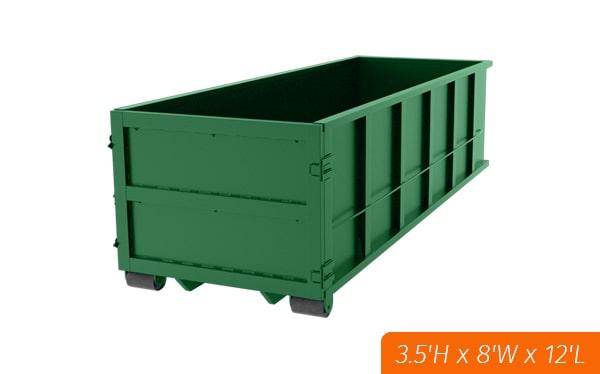 the cost of renting ten-yard dumpsters varies depending on the location and rental duration