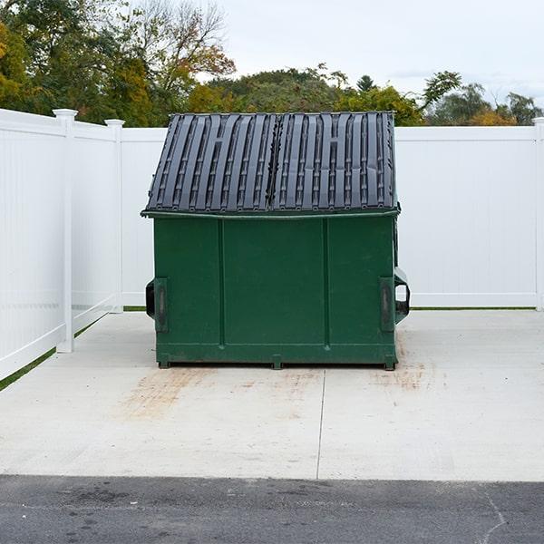 commercial dumpsters restricts certain materials from being placed in their dumpsters, including hazardous waste and electronics